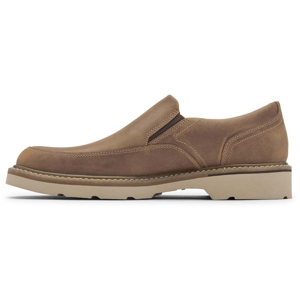 Rockport Singapore Mens Slip-On - Charlee Waterproof Khaki - ZA2036714